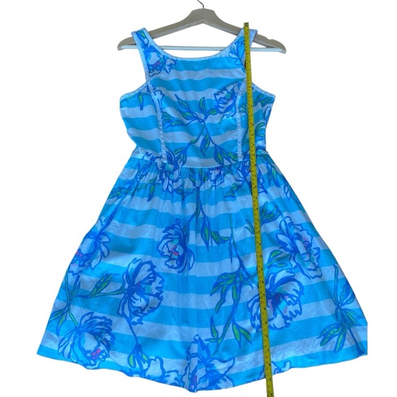 Lilly Pulitzer Sandrine Dress Shorely Blue, with  Pearl details, size 2 - Picture 9 of 10
